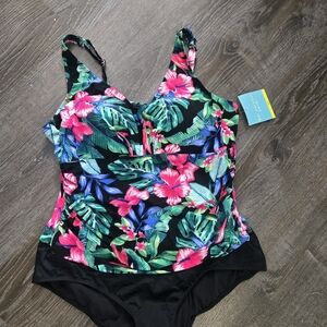 Floral Tropical Women Swim One Piece